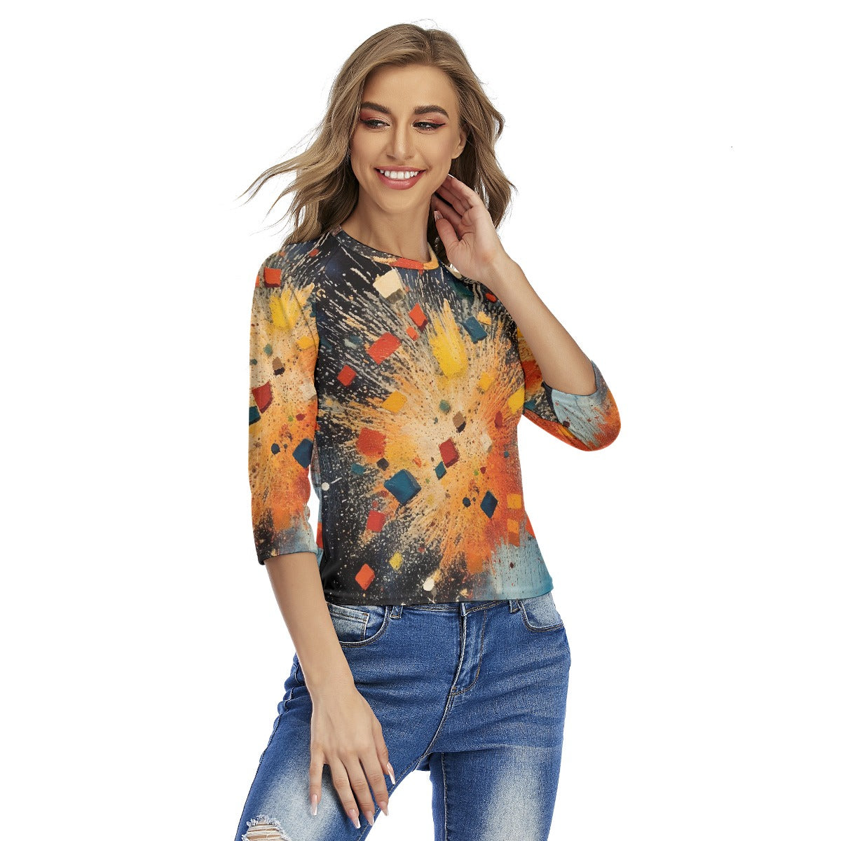 All-Over Print Women's Raglan Sleeves T-shirts