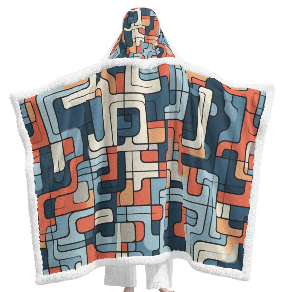 All-Over Print Unisex Wearable Hooded Blanket