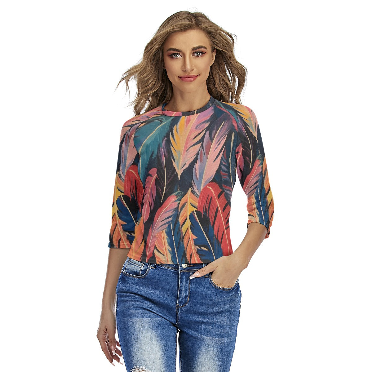 All-Over Print Women's Raglan Sleeves T-shirts