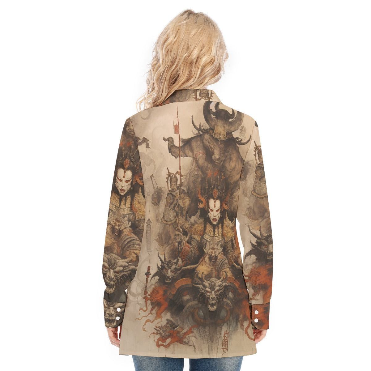 All-Over Print Women's Long Shirt