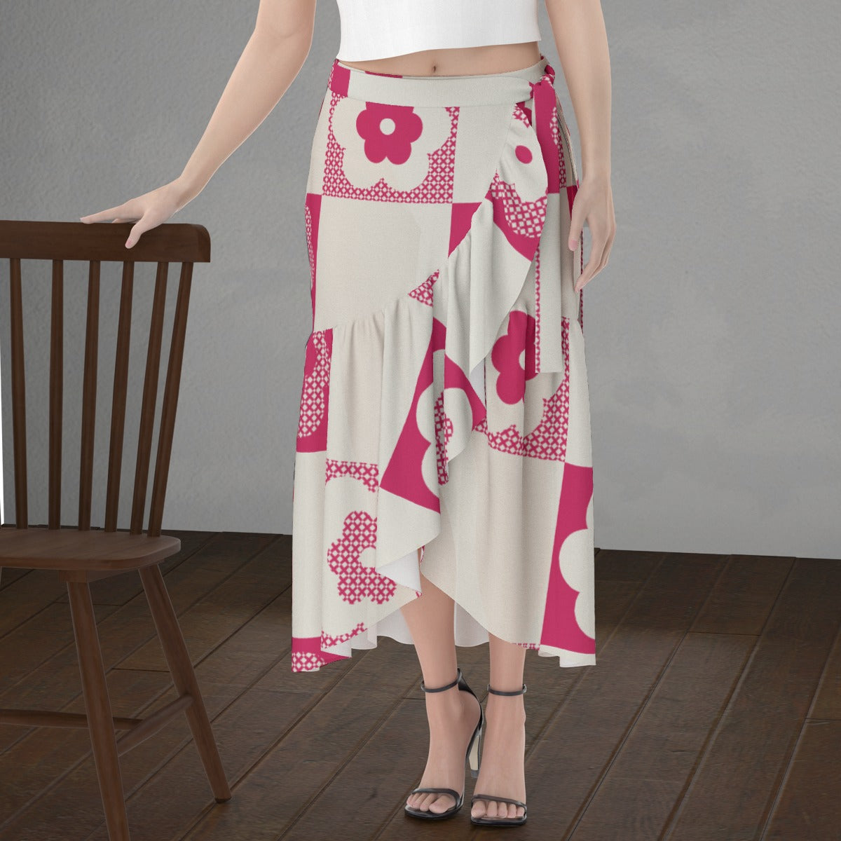 All-Over Print Women's Wrap Skirt