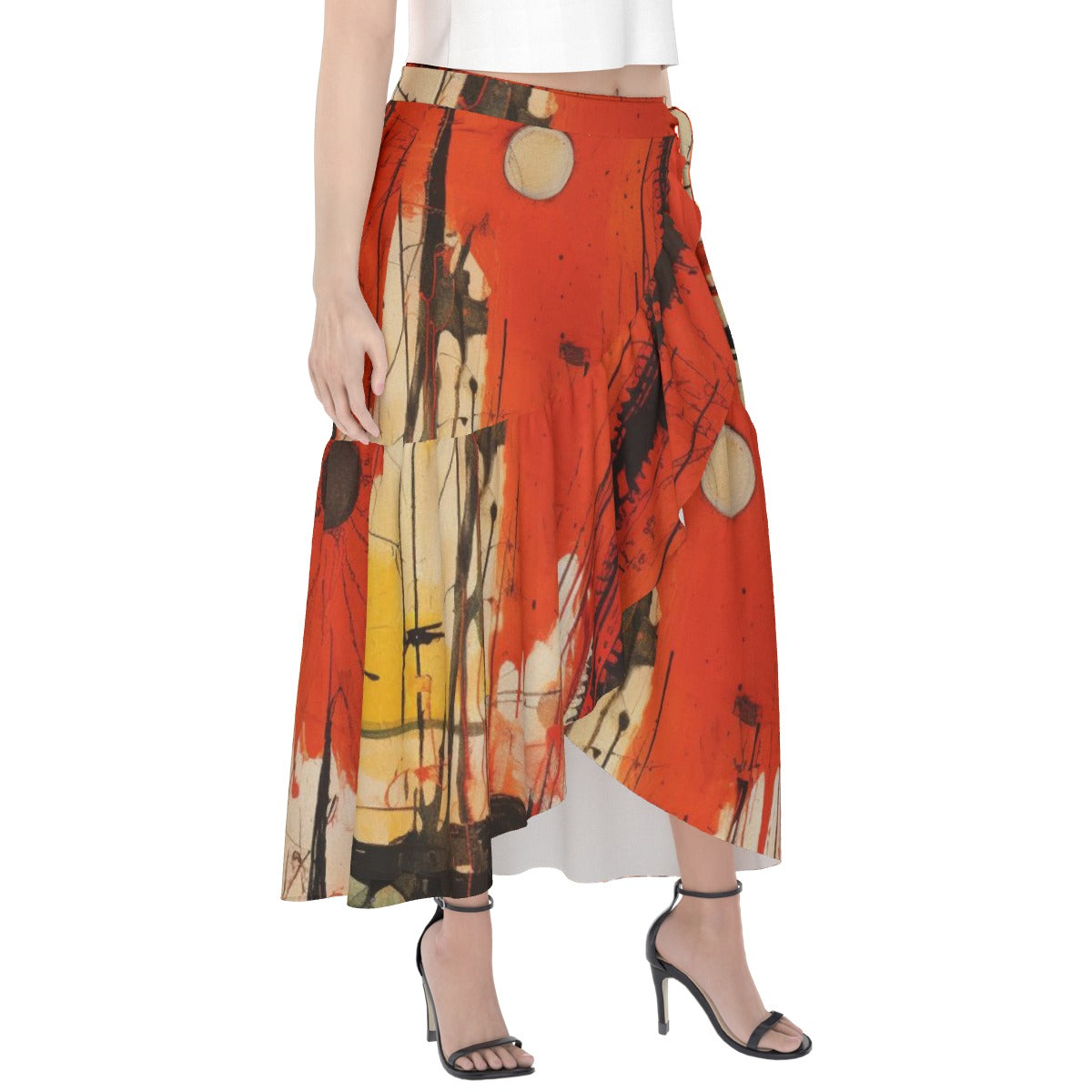 All-Over Print Women's Wrap Skirt