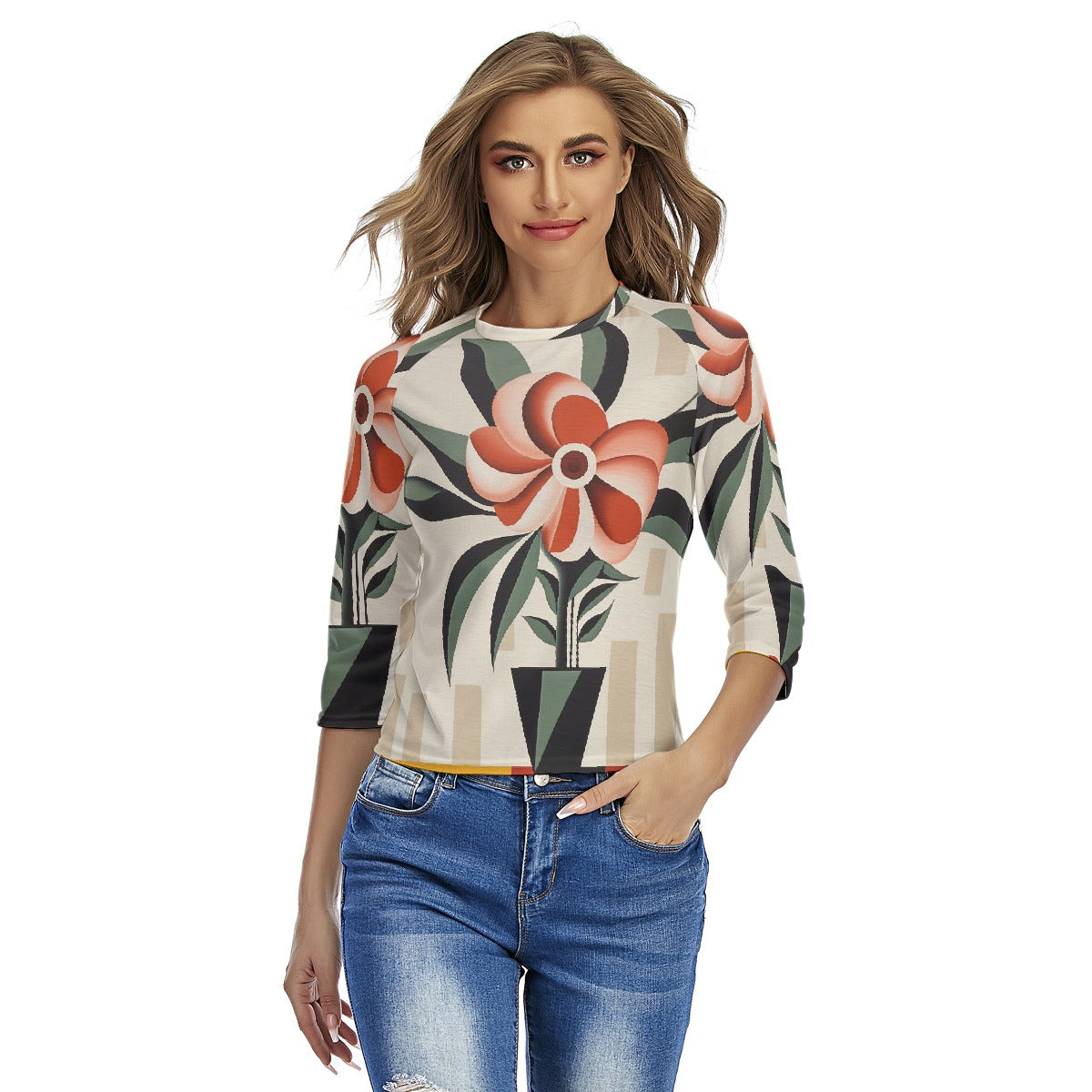 All-Over Print Women's Raglan Sleeves T-shirts