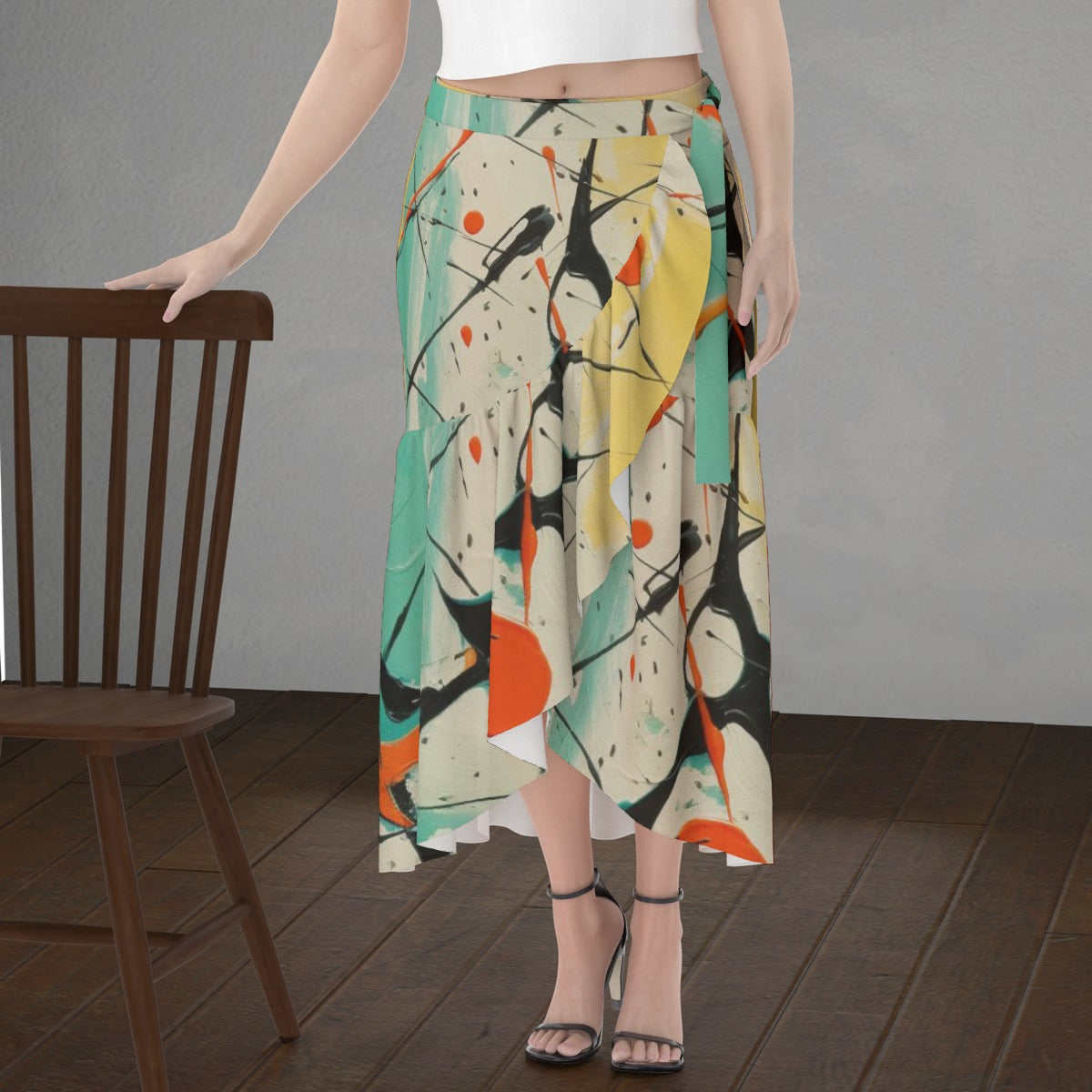 All-Over Print Women's Wrap Skirt