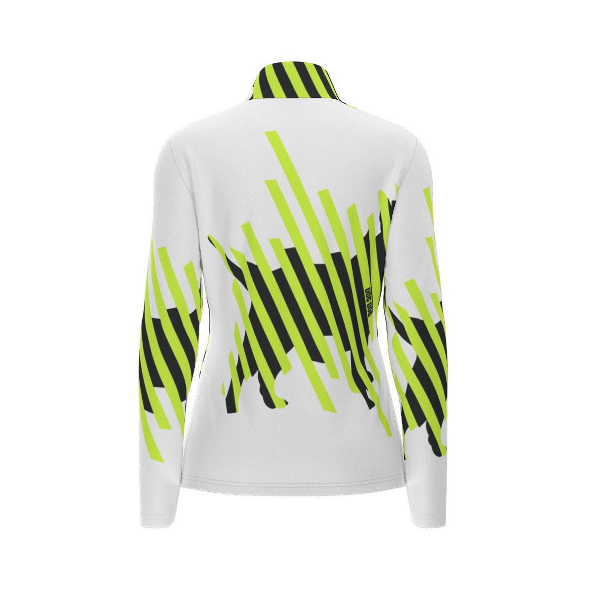 All-Over Print Women's Sports Collar Jersey With Long Sleeve