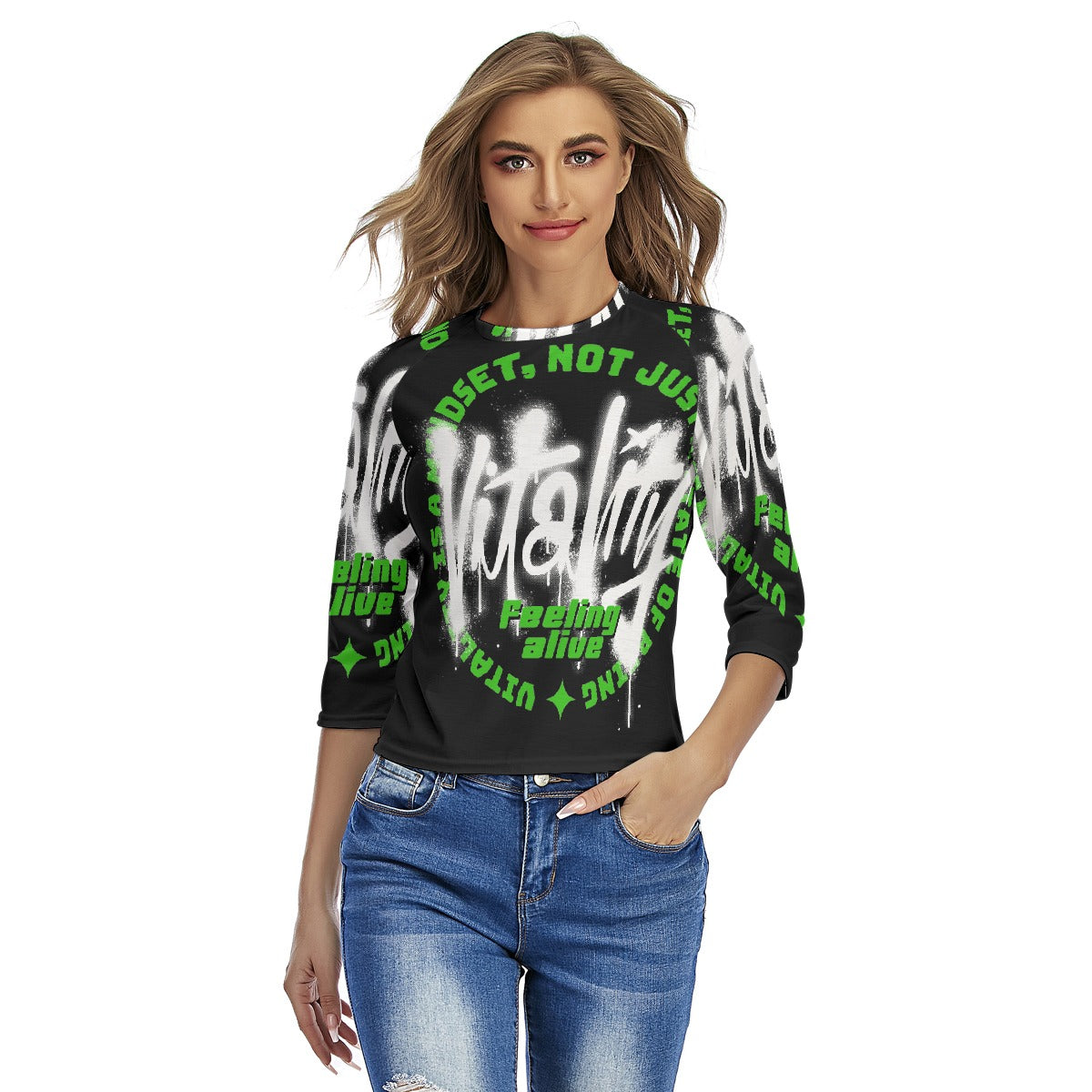 All-Over Print Women's Raglan Sleeves T-shirts