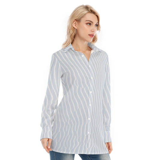 All-Over Print Women's Long Shirt