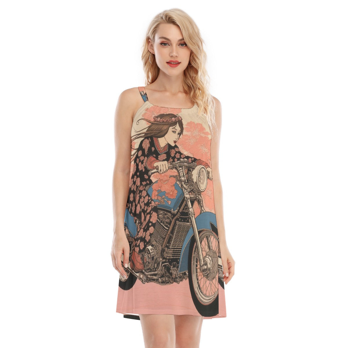 All-Over Print Women's O-neck Cami Dress