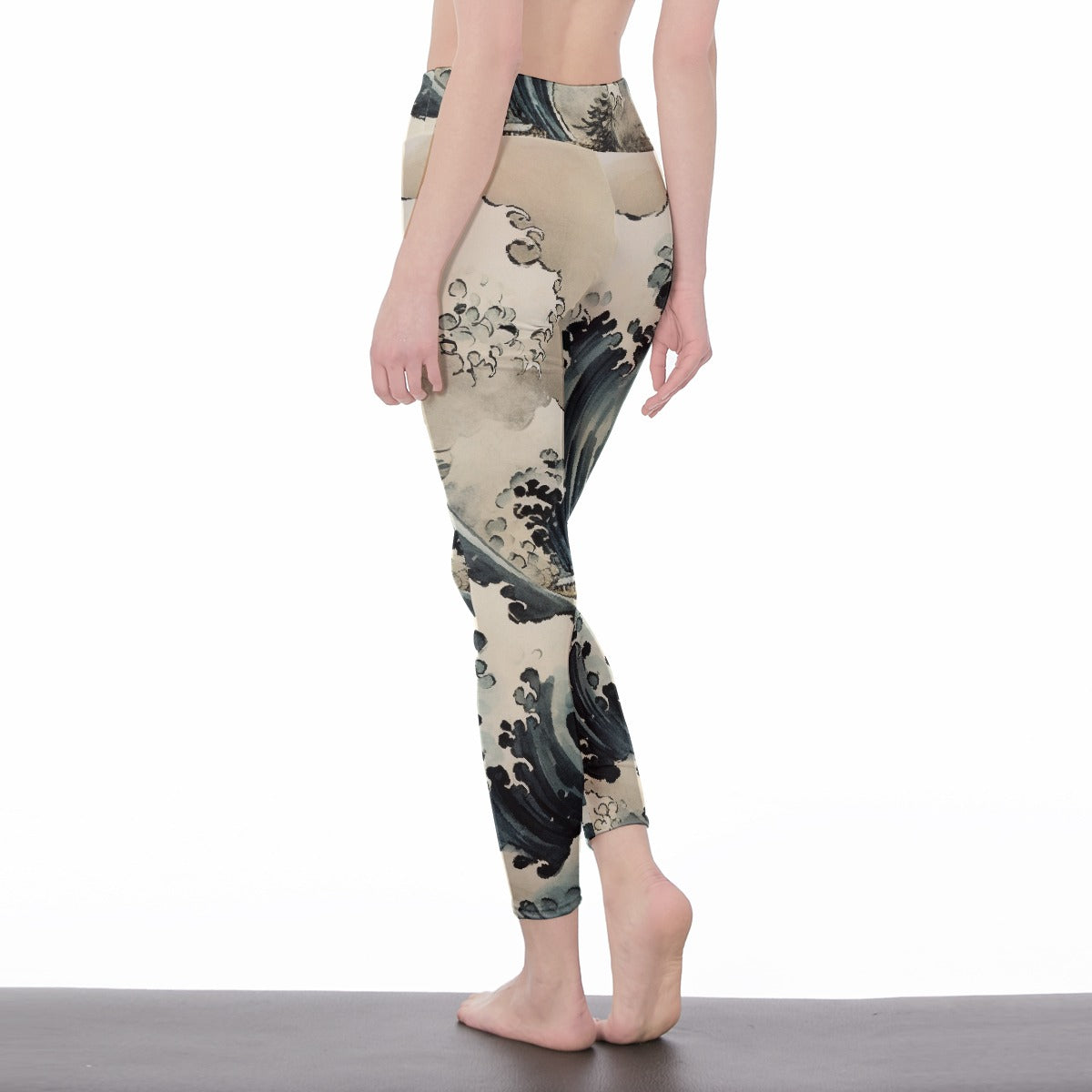 All-Over Print Women's High Waist Leggings | Side Stitch Closure