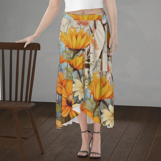 All-Over Print Women's Wrap Skirt