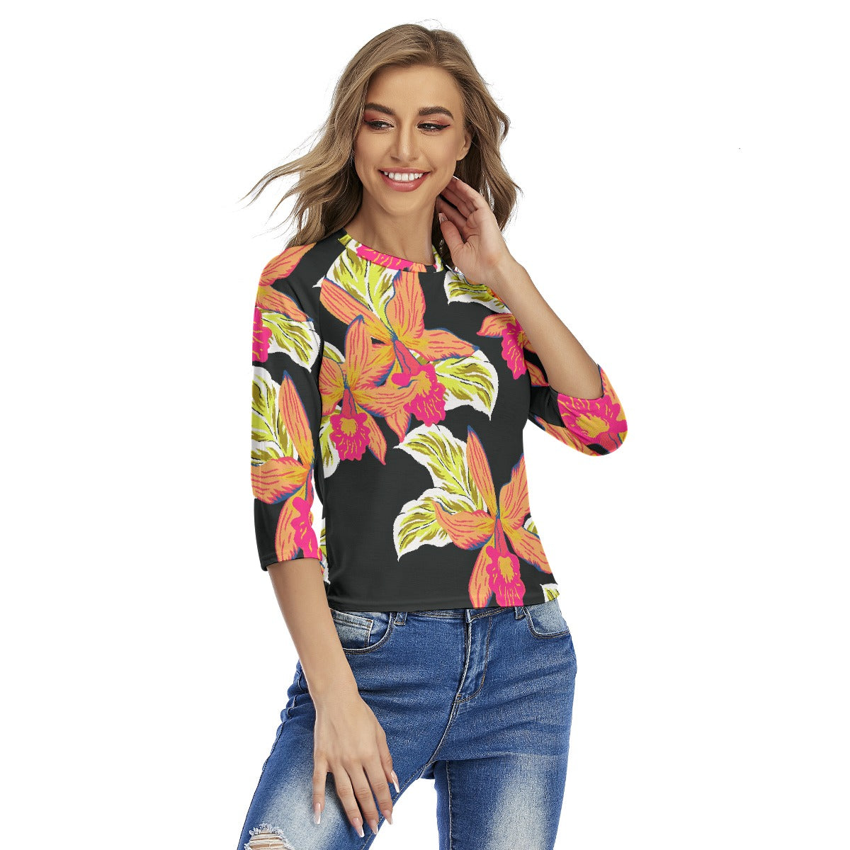 All-Over Print Women's Raglan Sleeves T-shirts