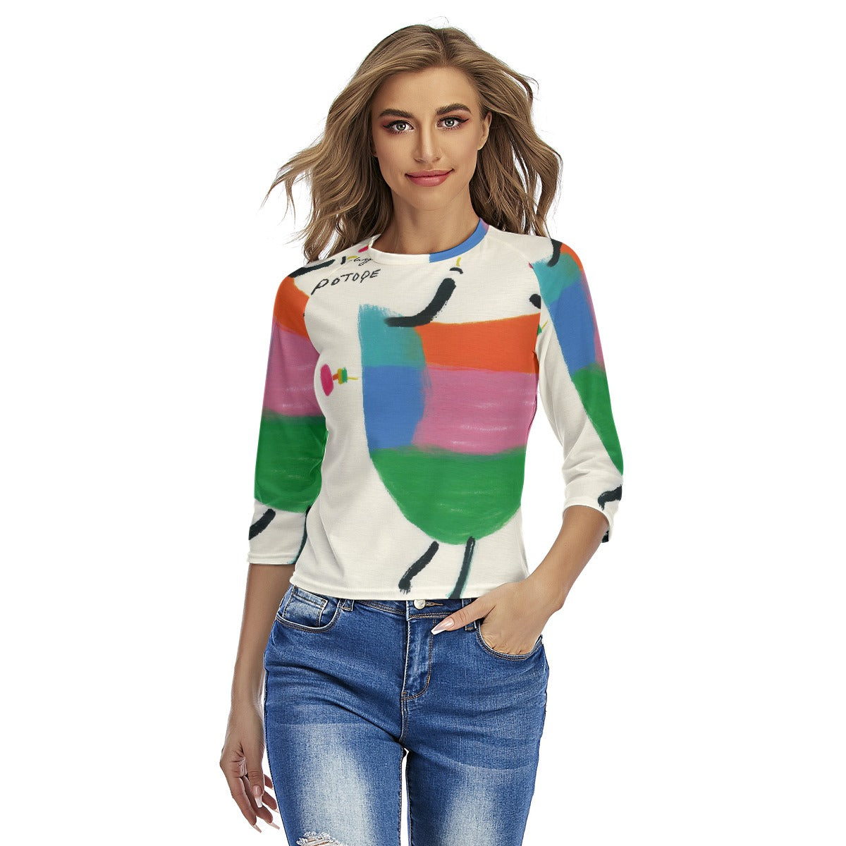 All-Over Print Women's Raglan Sleeves T-shirts