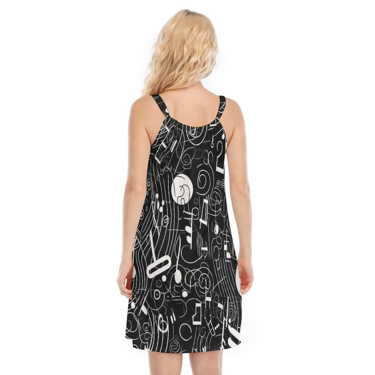 All-Over Print Women's O-neck Cami Dress