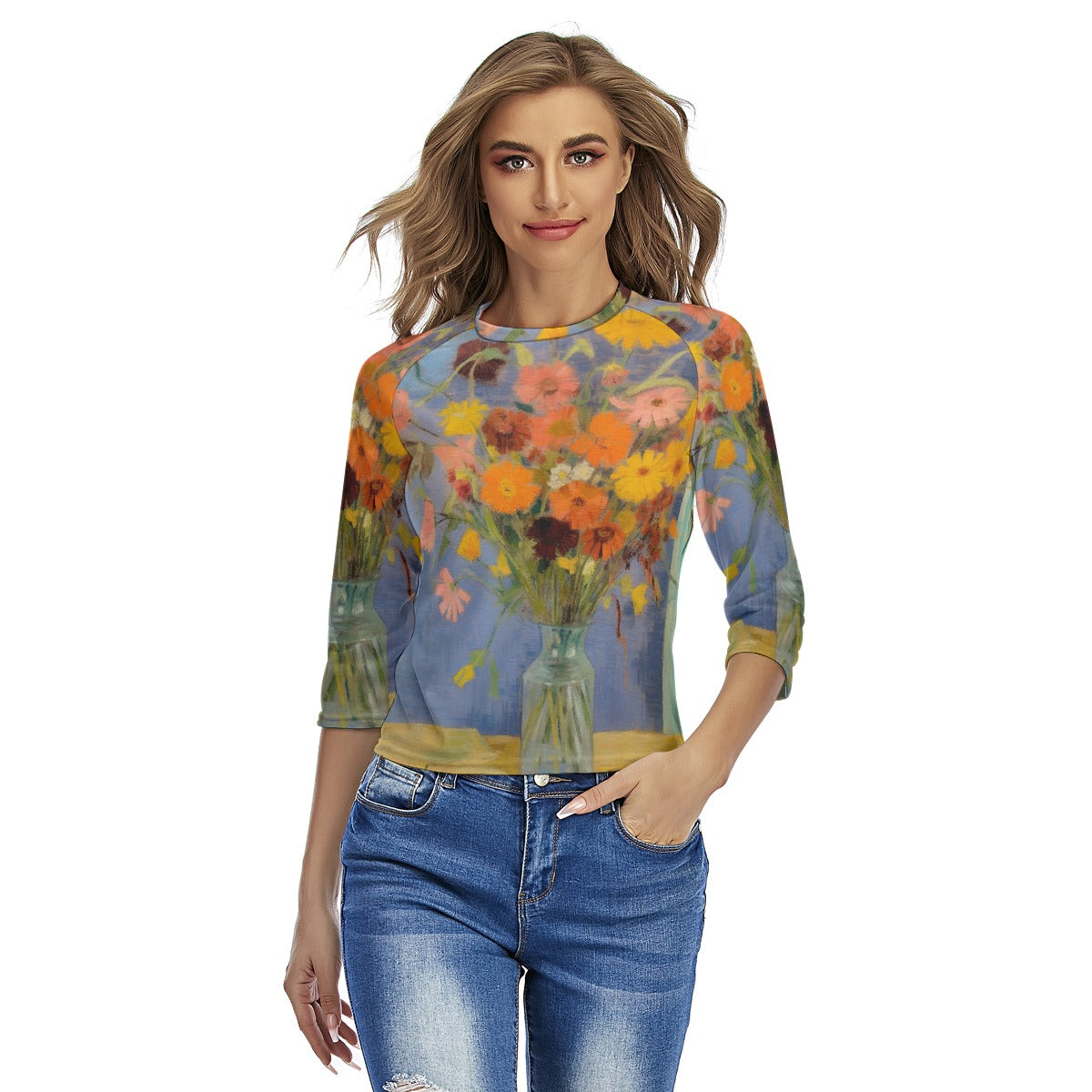 All-Over Print Women's Raglan Sleeves T-shirts