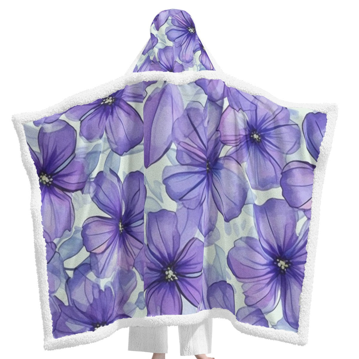 All-Over Print Unisex Wearable Hooded Blanket