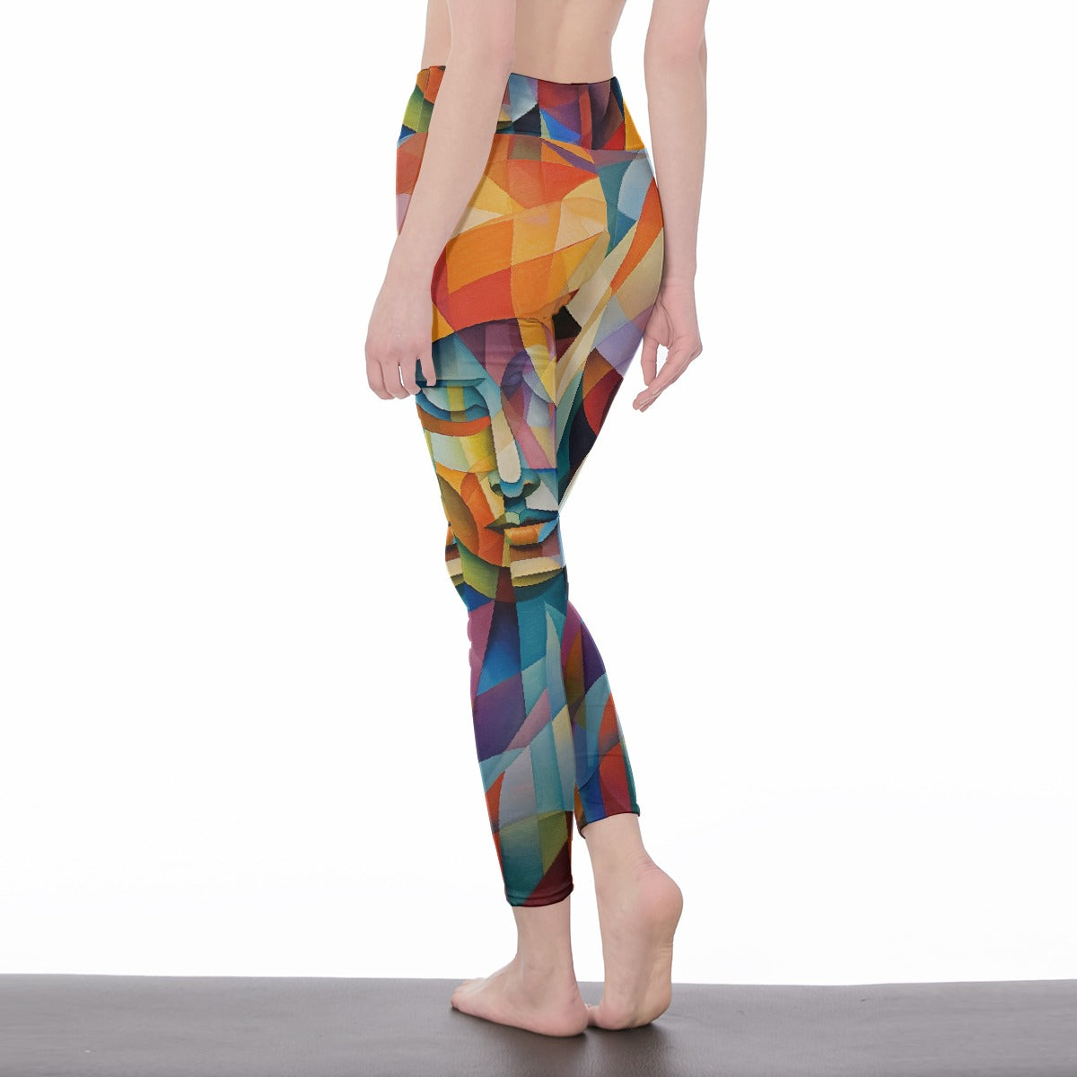 All-Over Print Women's High Waist Leggings | Side Stitch Closure