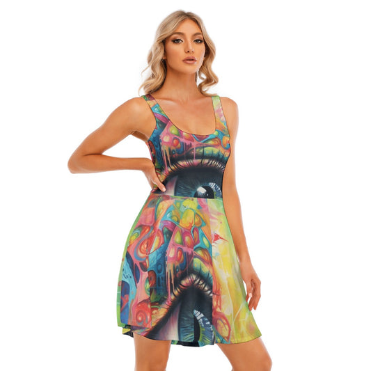 All-Over Print Women's Tank Vest Dress