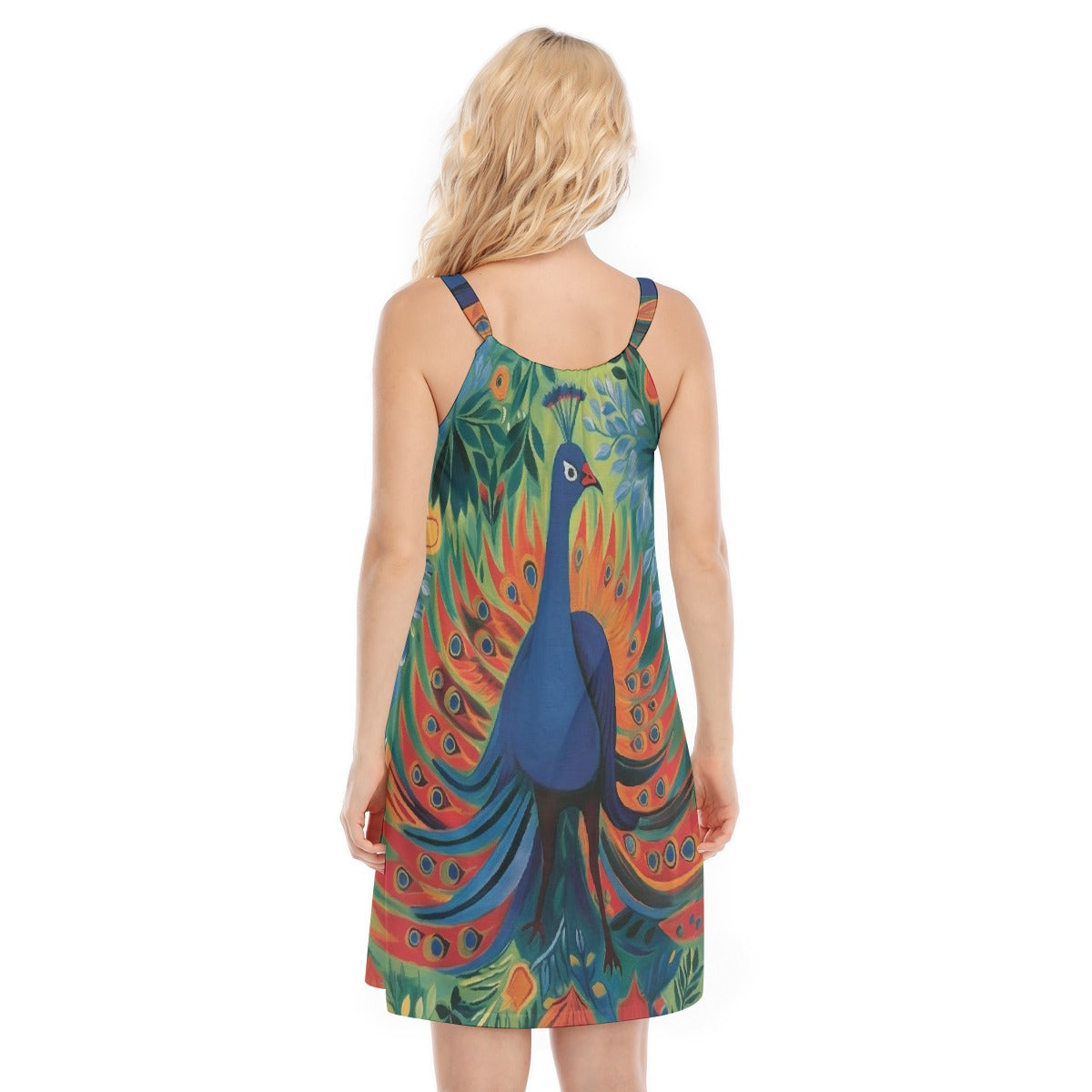 All-Over Print Women's O-neck Cami Dress