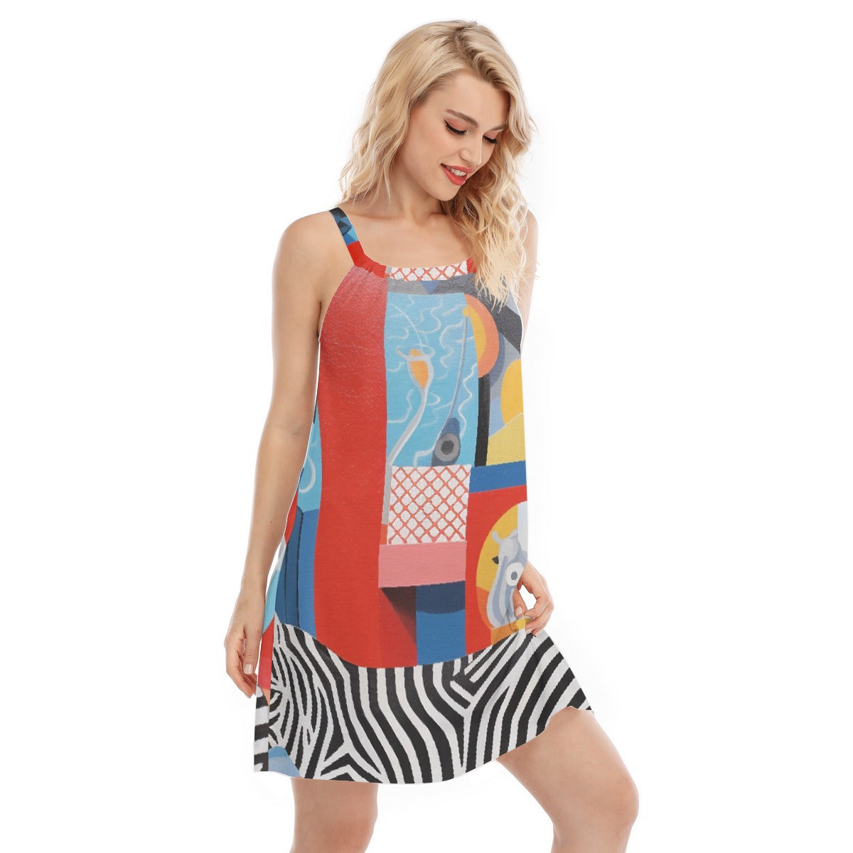 All-Over Print Women's Sleeveless Cami Dress