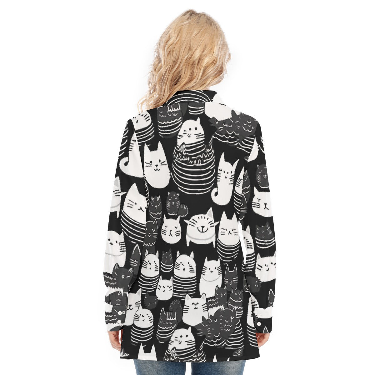 All-Over Print Women's Long Shirt