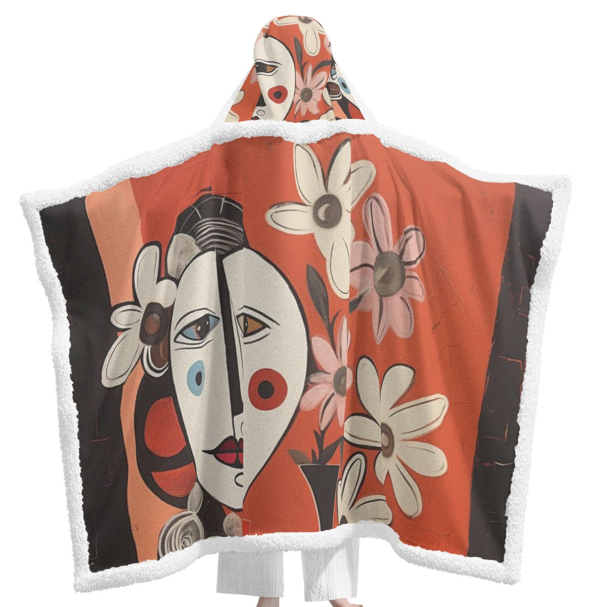 All-Over Print Unisex Wearable Hooded Blanket