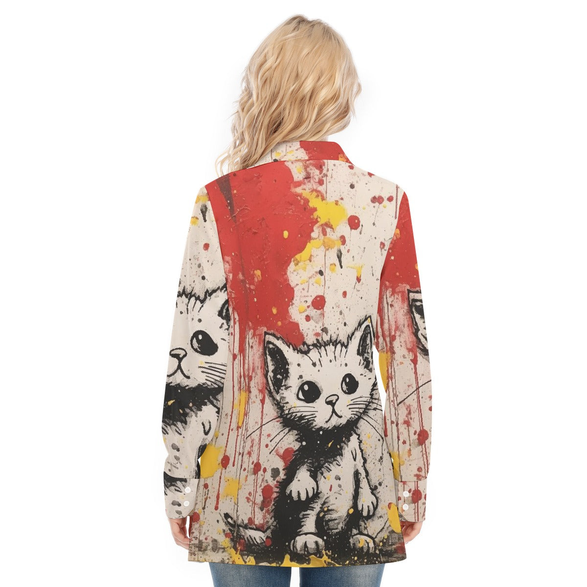 All-Over Print Women's Long Shirt