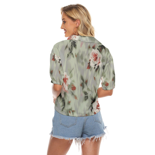 All-Over Print Women's V-neck Shirts