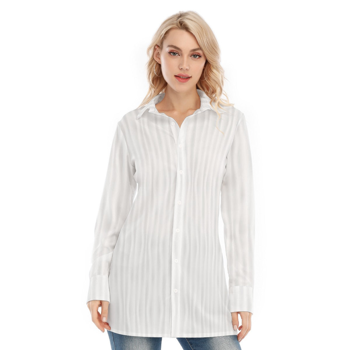 All-Over Print Women's Long Shirt