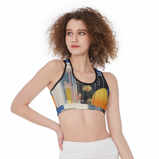 All-Over Print Sports Bra