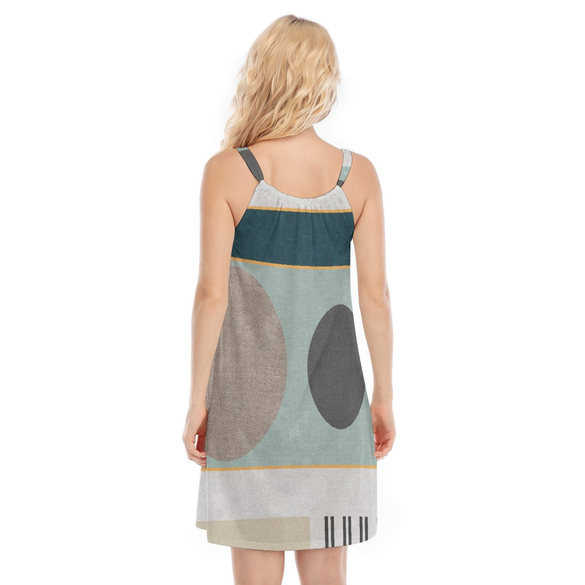 All-Over Print Women's O-neck Cami Dress