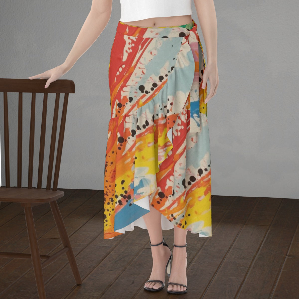 All-Over Print Women's Wrap Skirt