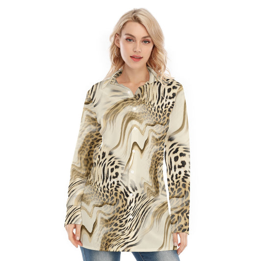 All-Over Print Women's Long Shirt