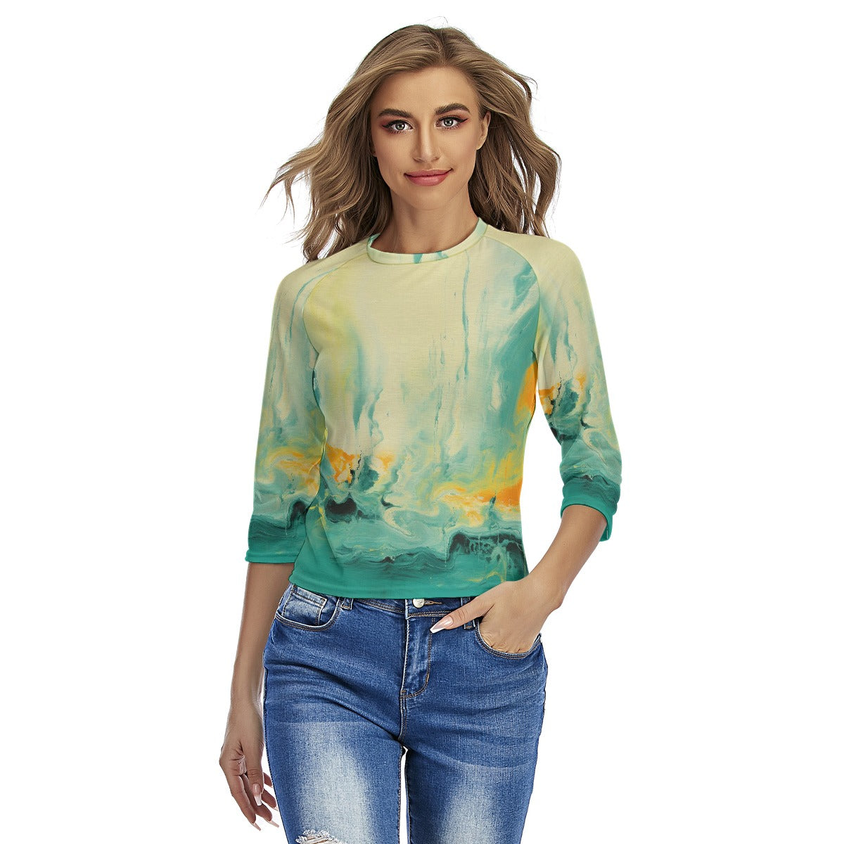 All-Over Print Women's Raglan Sleeves T-shirts