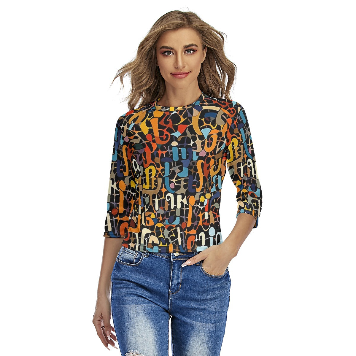 All-Over Print Women's Raglan Sleeves T-shirts