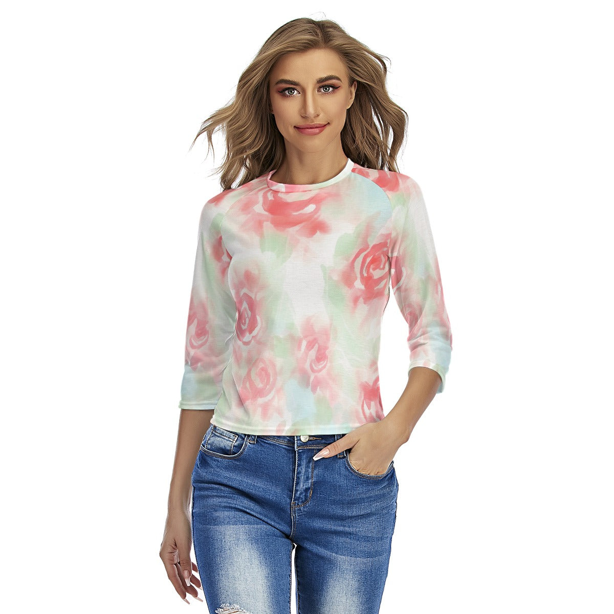 All-Over Print Women's Raglan Sleeves T-shirts