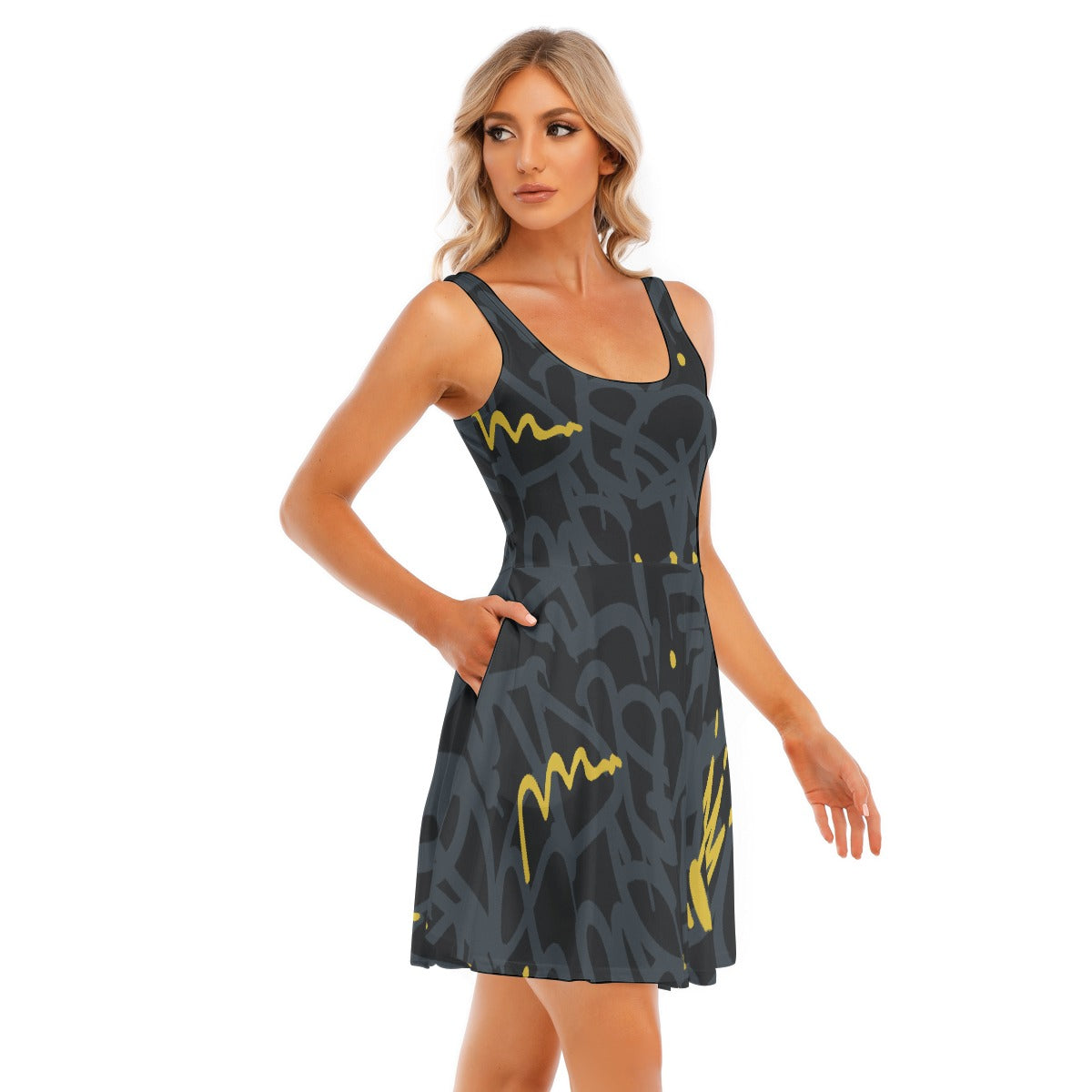 All-Over Print Women's Tank Vest Dress