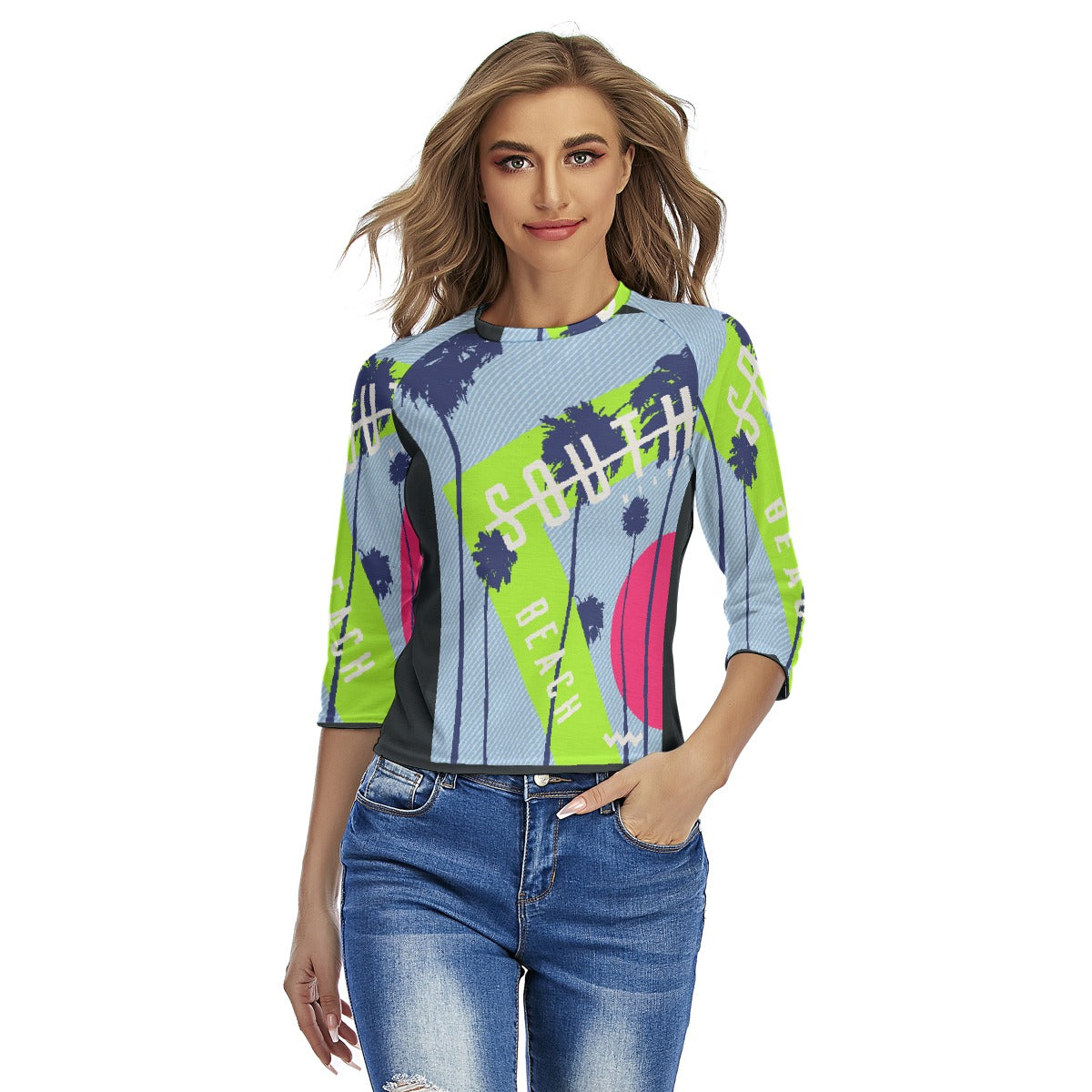 All-Over Print Women's Raglan Sleeves T-shirts