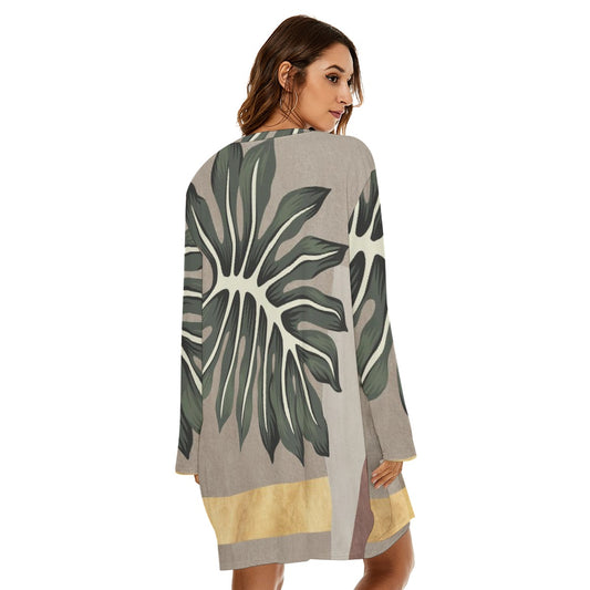 All-Over Print  Women's Loose Crew Neck Dress