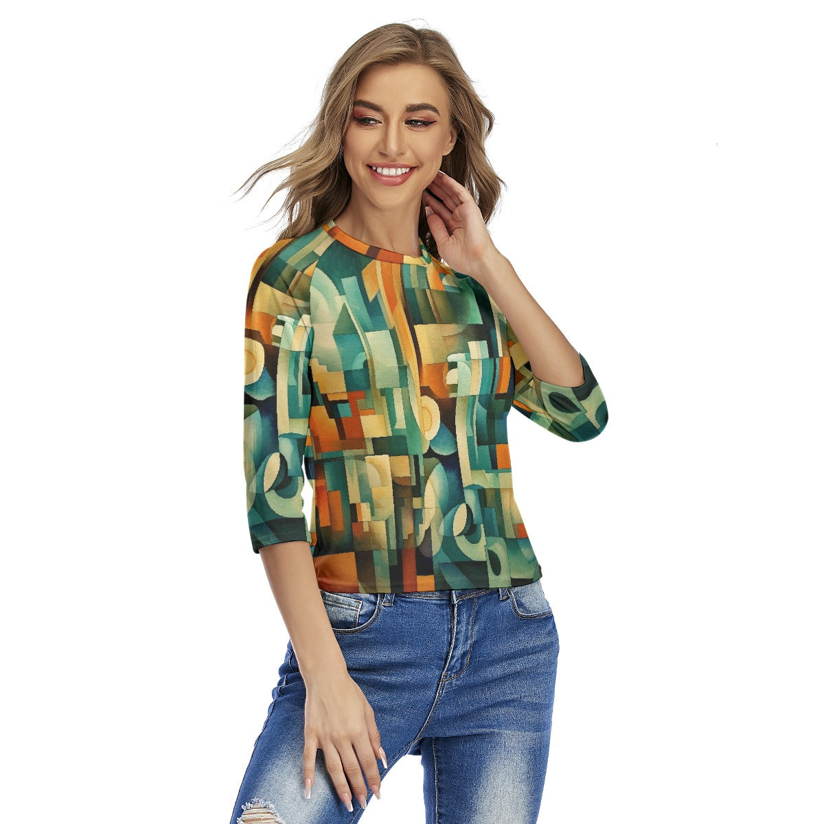 All-Over Print Women's Raglan Sleeves T-shirts