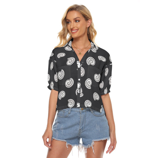 All-Over Print Women's V-neck Shirts