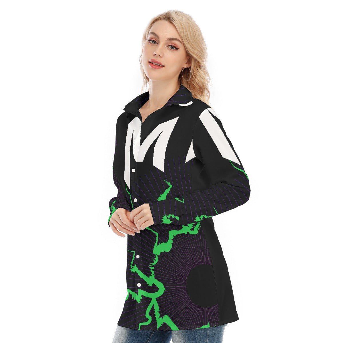 All-Over Print Women's Long Shirt