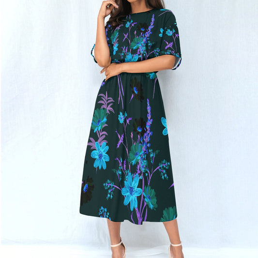 All-Over Print Women's Elastic Waist Dress