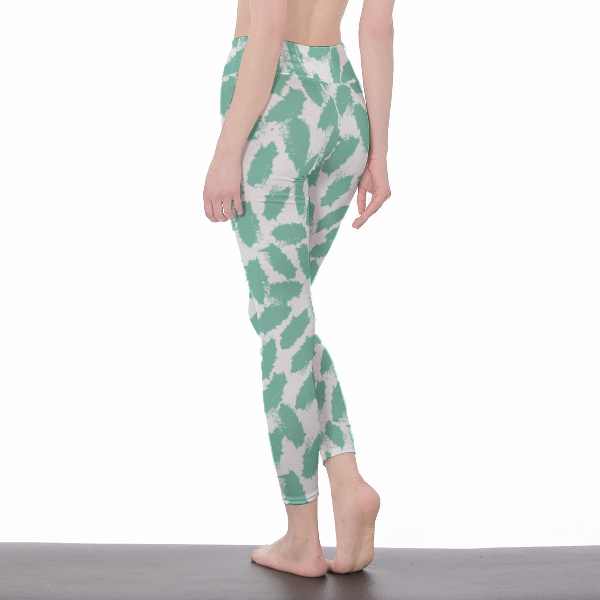 All-Over Print Women's High Waist Leggings | Side Stitch Closure