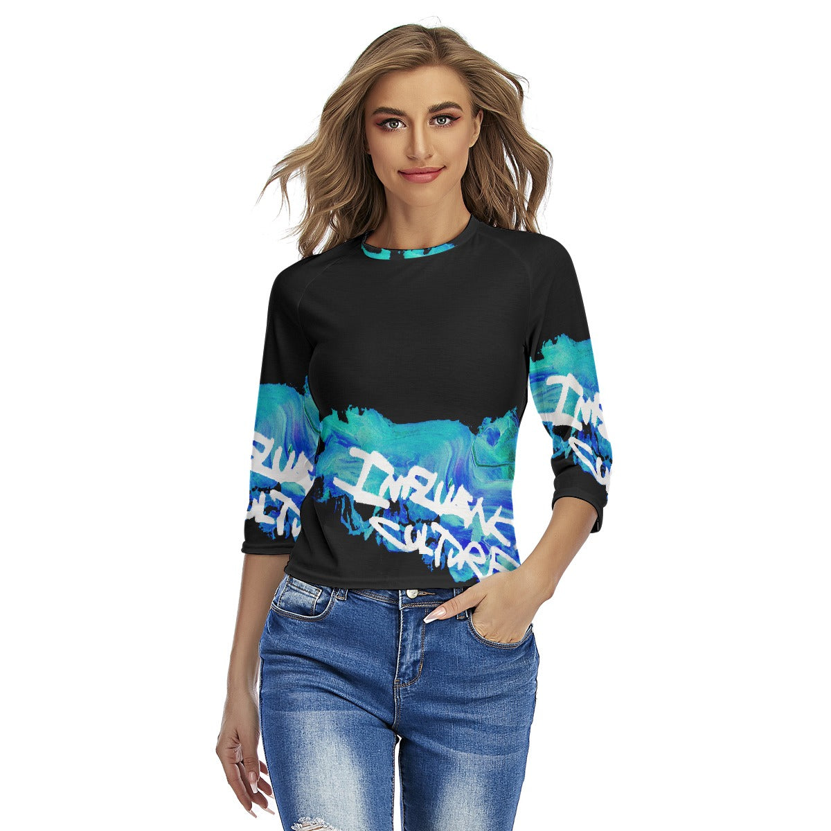 All-Over Print Women's Raglan Sleeves T-shirts