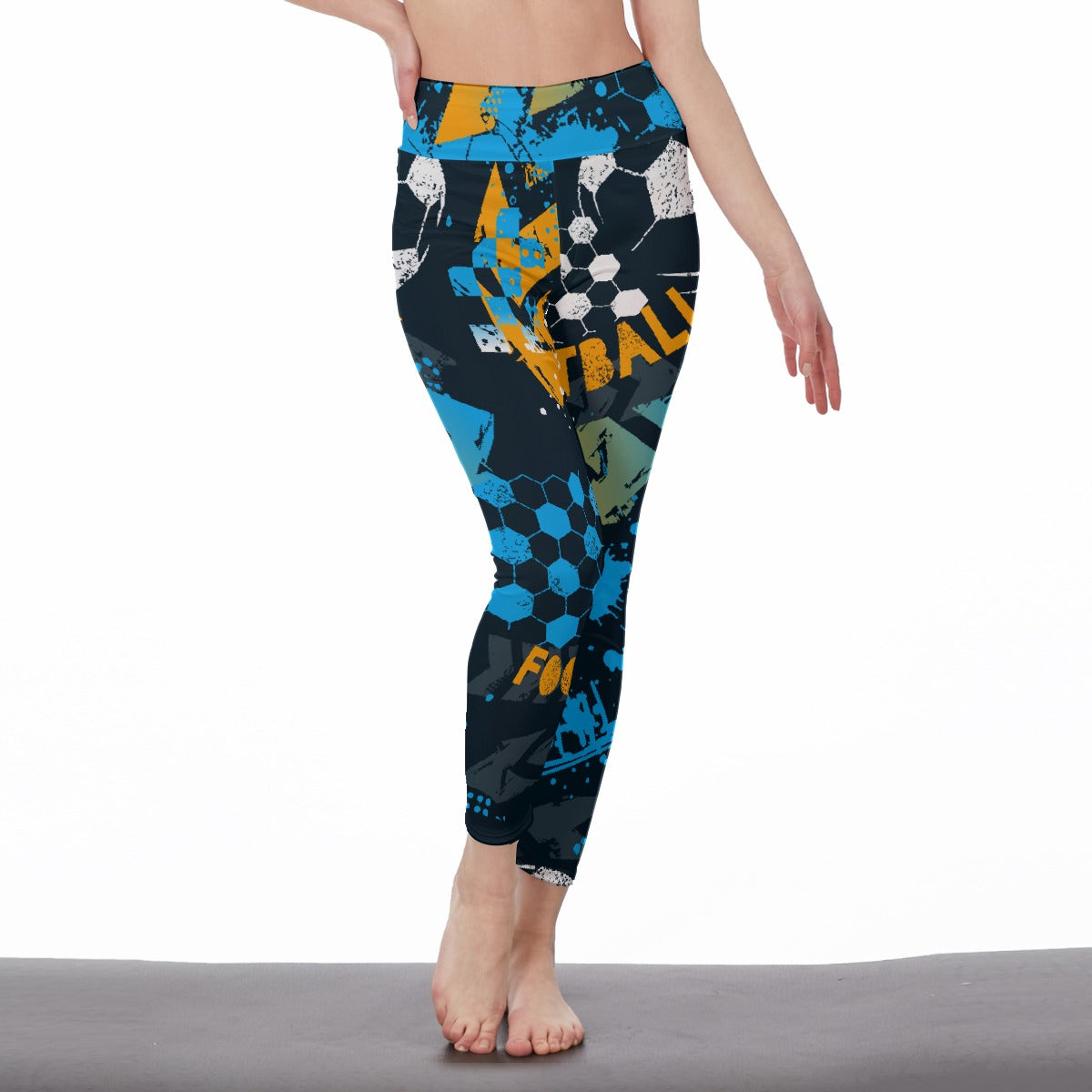 All-Over Print Women's High Waist Leggings | Side Stitch Closure