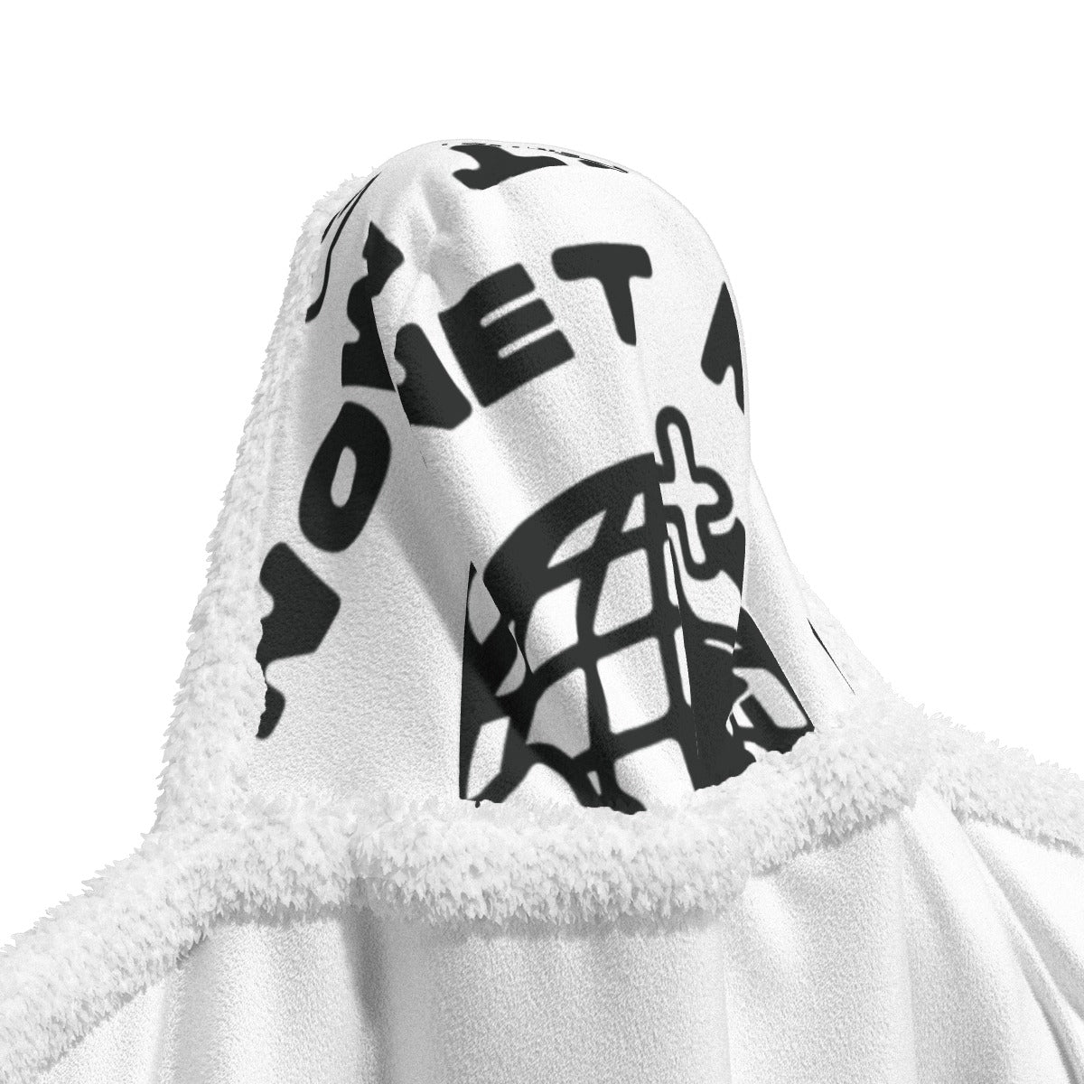 All-Over Print Unisex Wearable Hooded Blanket