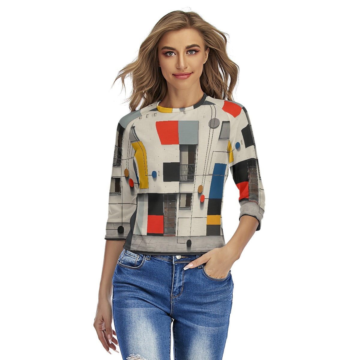 All-Over Print Women's Raglan Sleeves T-shirts