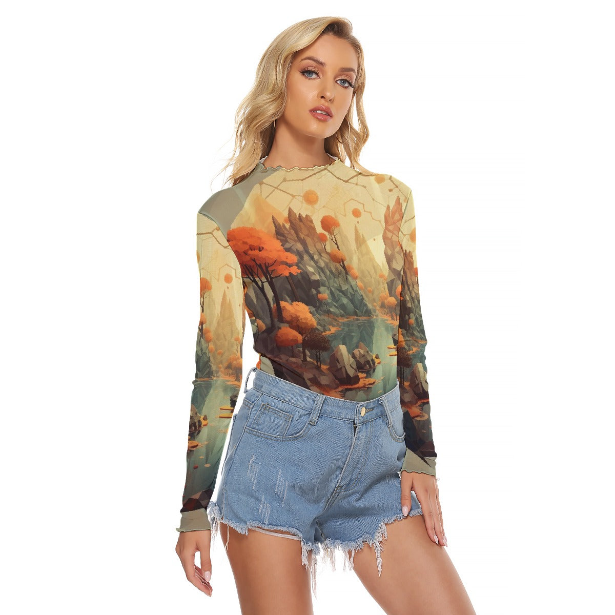 All-Over Print Women's Mesh T-shirt