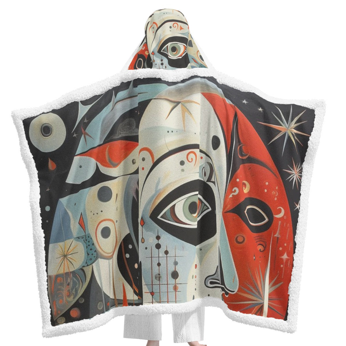 All-Over Print Unisex Wearable Hooded Blanket