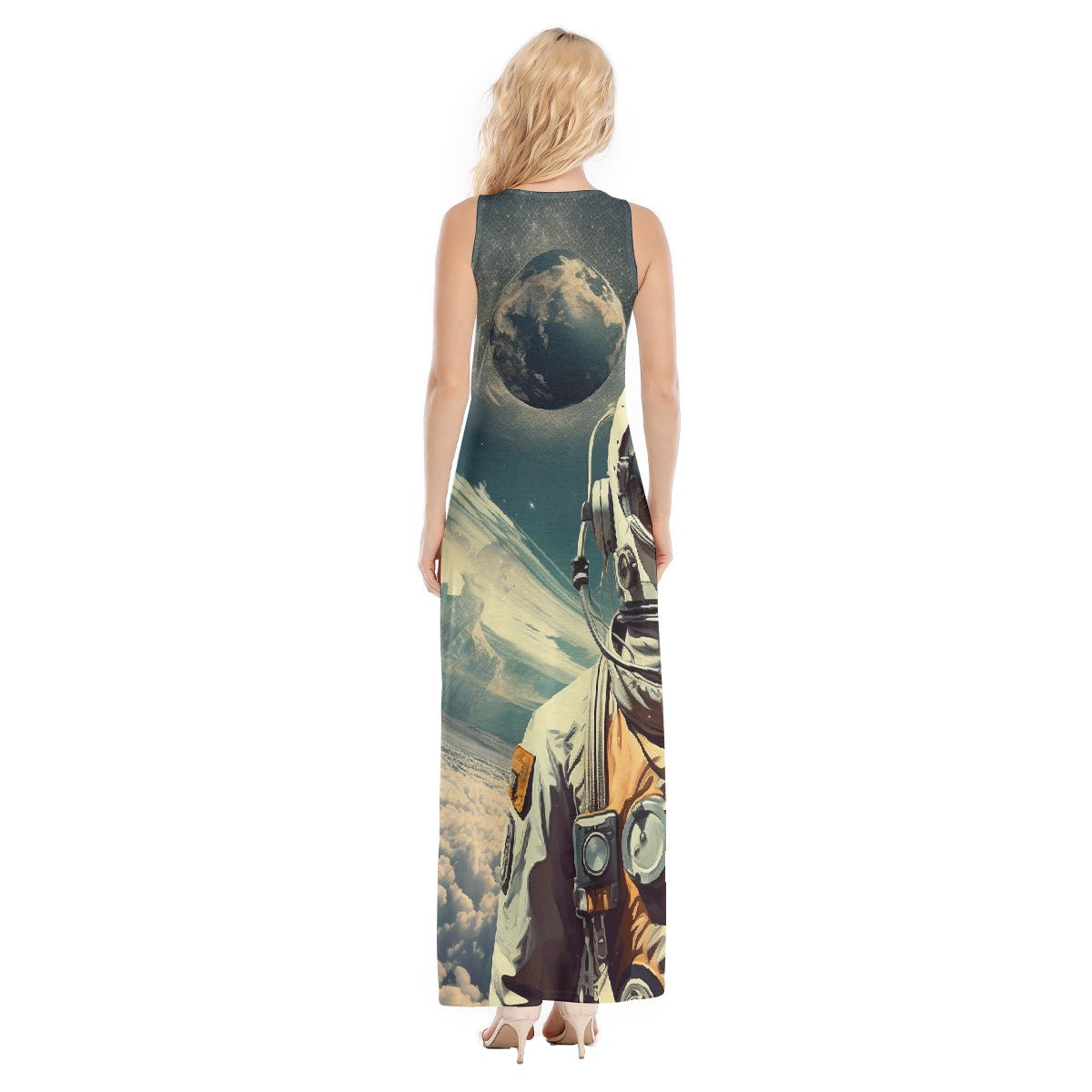 All-Over Print Women's Vest Dress | Length To Ankle